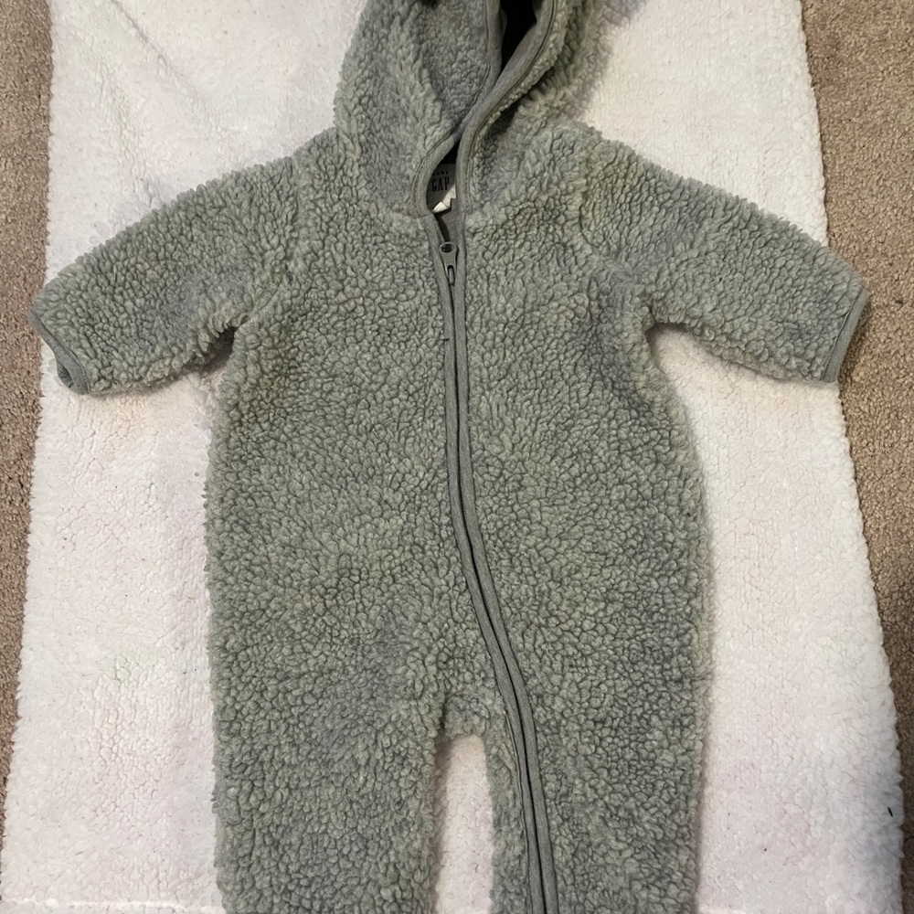 GAP Gray Sherpa Kids Footie